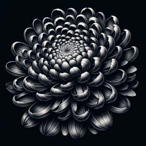 3D Chrysanthemum With Depth Effect