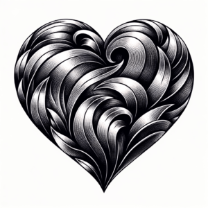 3D Heart With A Shadow Effect