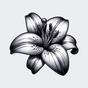 3D Lily With Realistic Depth And Shadows