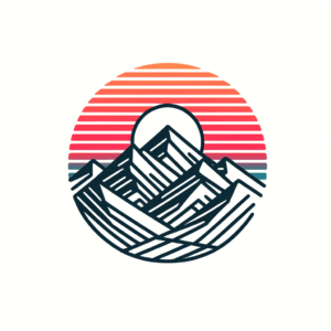 3D Mountain With A Vivid Sunrise