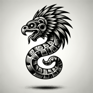 3D Quetzalcoatl Emerging From Skin