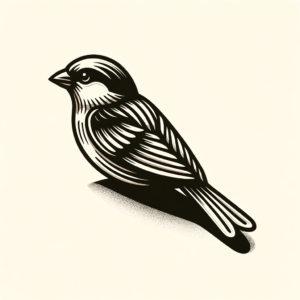 3D Sparrow With Realistic Shadow