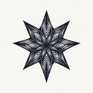 3D Star With Realistic Depth And Shadow Effects