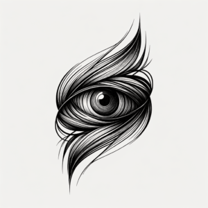Abstract Lines Converging Into An Eye