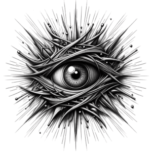 Abstract Lines Converging Into An Eye