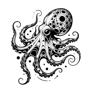 Abstract Octopus With Unique And Unconventional Shapes