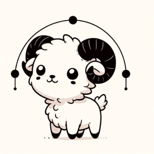 Adorable Aries Constellation With Cartoon Features