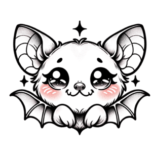 Adorable Bat With Blushing Cheeks