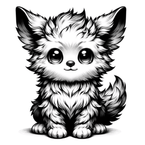 Adorable Cerberus With Big Eyes And Soft Features