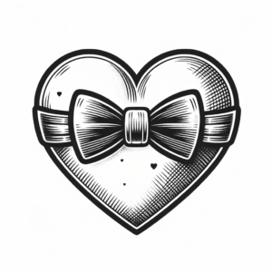 Adorable Heart With A Bowtie