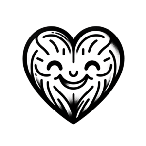 Adorable Heart With A Smiling Face