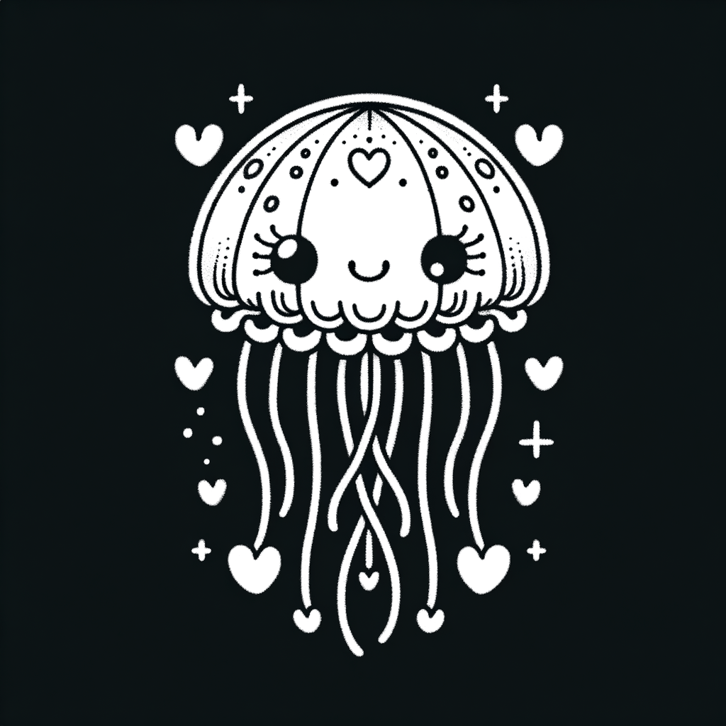 Adorable Jellyfish With Tiny Hearts