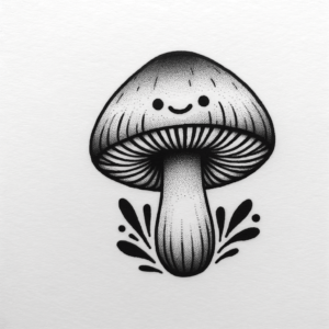 Adorable Mushroom With A Small Smile