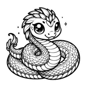 Adorable Ouroboros With Cute Features