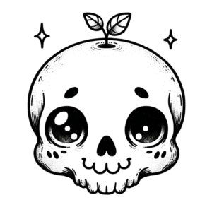 Adorable Skull With Cute Expressions