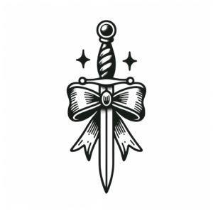 Adorable Sword With A Bow On Hilt