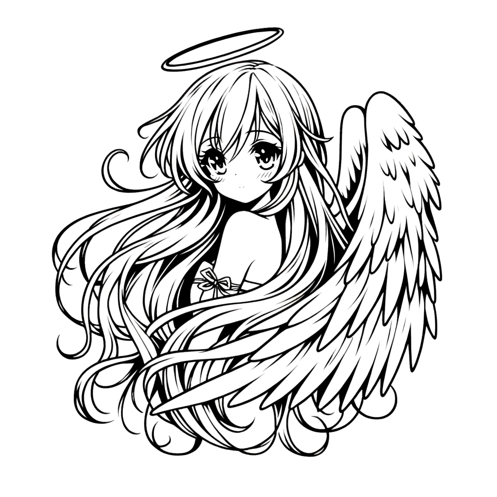 Anime Angel With Long Hair