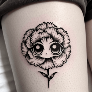 Anime-Inspired Carnation With Big Eyes