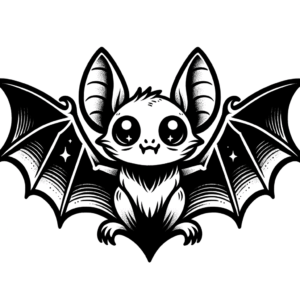 Anime-Style Bat With Big Eyes