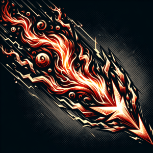 Anime-Style Lightning Bolt With Animated Flair