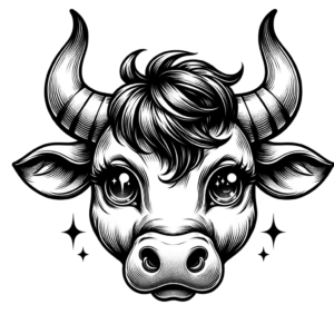 Anime Taurus Bull With Big, Shiny Eyes