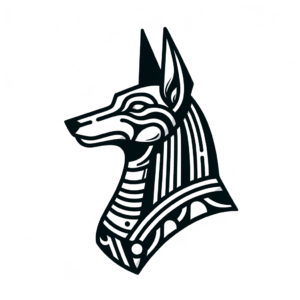 Anubis Simple Line Drawing