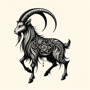 Artisan Capricorn Goat With Handcrafted Look