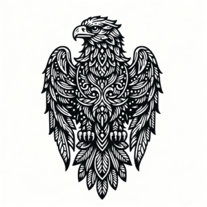 Artisan Eagle With Handcrafted Details