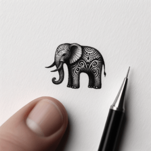 Artisan Elephant With Handcrafted Look