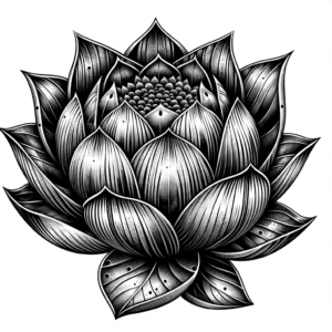 Artisan Lotus With Handmade Texture
