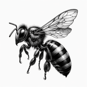Bee In Realism, Highly Detailed