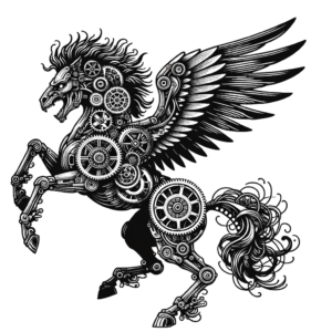 Biomechanical Icarus With Gears