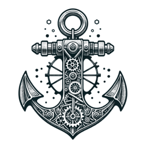 Biomechanics Anchor With Gears And Cogs