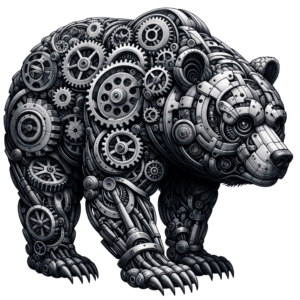 Biomechanics Bear With Gears