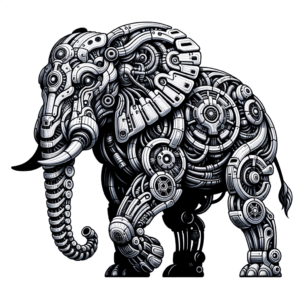 Biomechanics Elephant With Futuristic Look