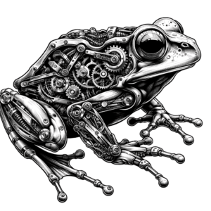 Biomechanics Frog With Mechanical Elements