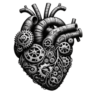Biomechanics Heart With Gears And Cogs