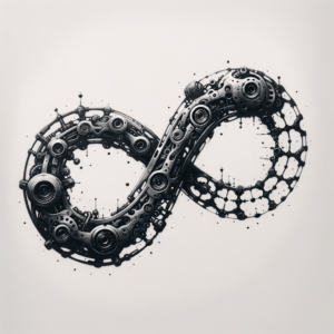 Biomechanics Infinity With Robotic Parts