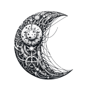 Biomechanics Moon With Mechanical Details