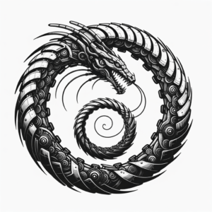 Biomechanics Ouroboros With Mechanical Look