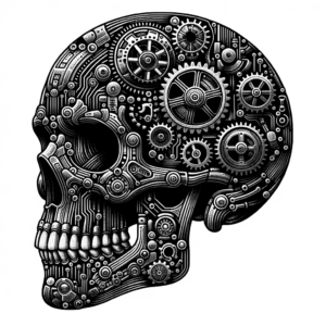 Biomechanics Skull With Mechanical Elements