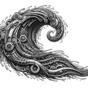 Biomechanics Wave With Tech Elements
