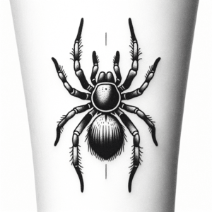 Bold Outlines In A Traditional Spider