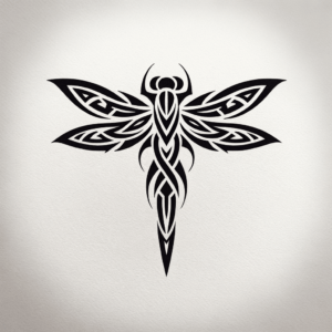 Bold Tribal Dragonfly Patterns