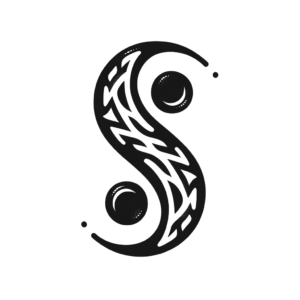 Bold Tribal Semicolon Design