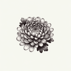 Botanical Chrysanthemum With Realistic Look