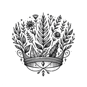 Botanical Crown With Natural Motifs