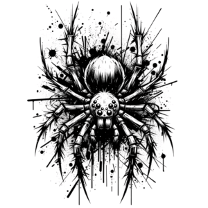 Chaotic Trash Polka Spider Design
