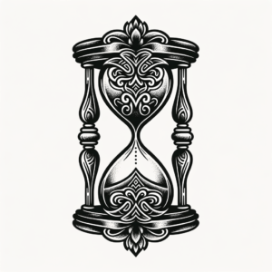 Chicano Hourglass With Cultural, Ornate Details