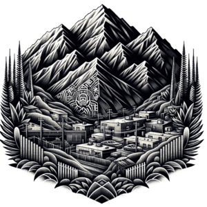 Chicano Mountain With Urban Street Art